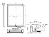 Lockable Weatherproof Ledbox 35 mm - Single Side