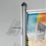 Free Standing Leaflet Display - 4 Channel Pole