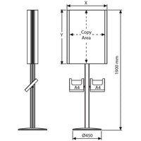 Free Standing Convex Box