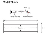 Wall Sign System 74mm*150 mm