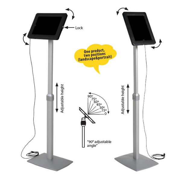 Universal flexible tablet kiosk