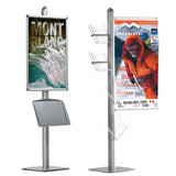 Free Standing Leaflet Display - 4 Channel Pole