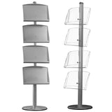 Free Standing Leaflet Display - 2 Channel Pole