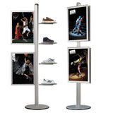 Free Standing Leaflet Display - 2 Channel Pole